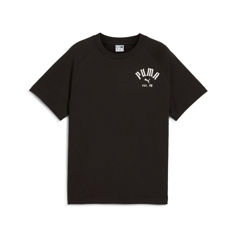 PUMA PLAY LOUD CLASSICS Kids Boys Black T-Shirt Youth - Image 4